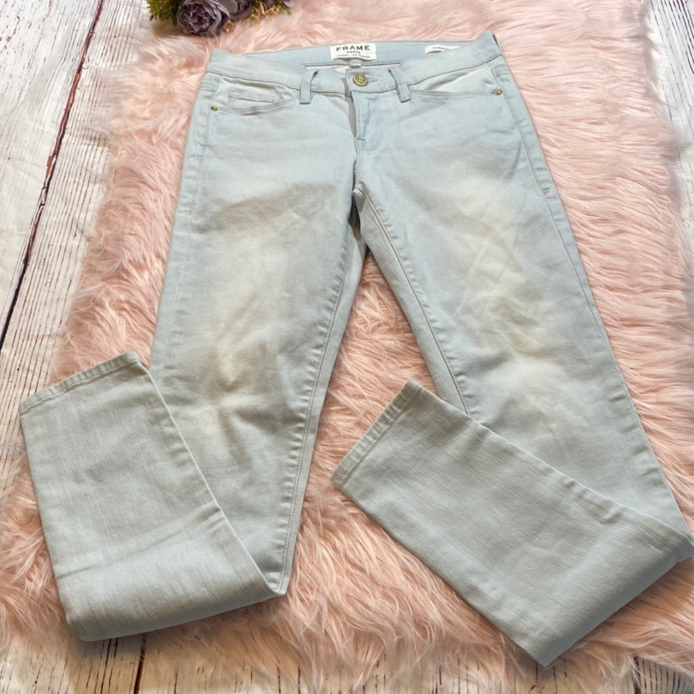 Frame Denim Light Blue Skinny Jeans for Women